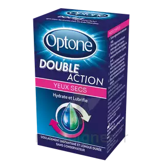 Optone Double Action Solution Oculaire Yeux Secs Fl/10ml à Toul