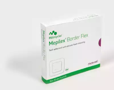 Mepilex Border Flex Carre Pans Hydrocellulaire AdhÉsif StÉrile SiliconÉ 10x10cm B/16 à Toul