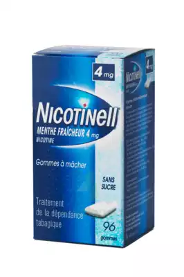 Nicotinell Menthe Fraicheur 4 Mg Sans Sucre, Gomme à Mâcher Médicamenteuse 8plq/12 à Toul