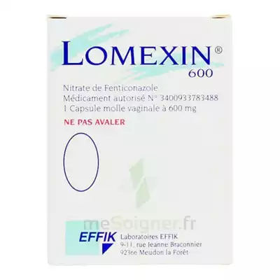 Lomexin 600 Mg Caps Molle Vaginale Plq/1 à Toul